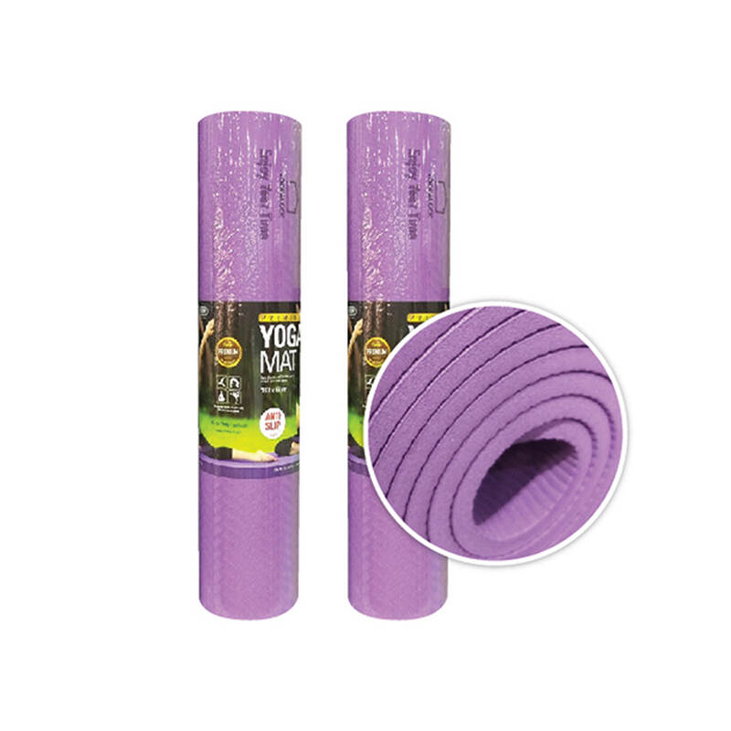 Thảm Tập Yoga 2 Màu (Xanh, Tím) MAT212 - 61x183Cm - Locknlock image number null
